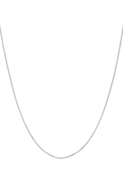 14K Gold Solid Box Chain Necklace