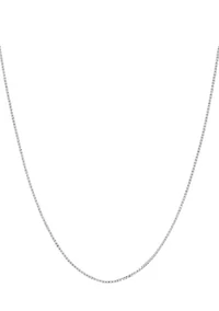 14K Gold Solid Box Chain Necklace