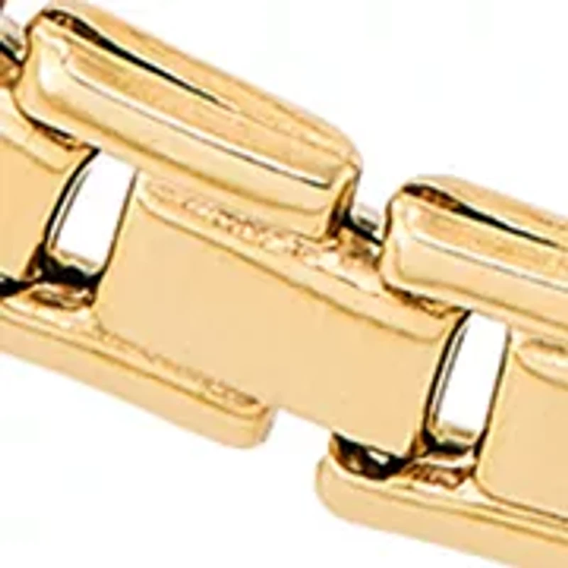 Heavy Hollow Panther Stampato Bracelet in Gold Over Sterling Silver