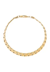 Heavy Hollow Panther Stampato Bracelet in Gold Over Sterling Silver