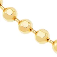 2.5 Millimeter Solid Bead Chain Bracelet in Gold Over Sterling Silver