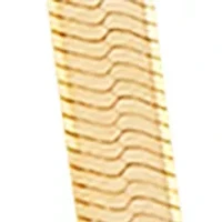 4.5 Millimeter Solid Herringbone Chain Necklace in Gold Over Sterling Silver