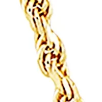 2.2 Millimeter Solid Rope Chain Necklace in Gold Over Sterling Silver