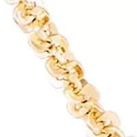 Rock Chain Necklace in Gold Over Sterling Silver