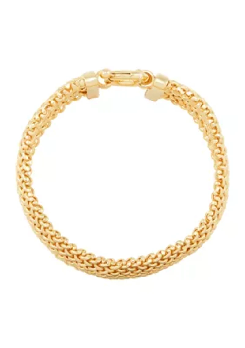 Hollow Domed Woven Bracelet