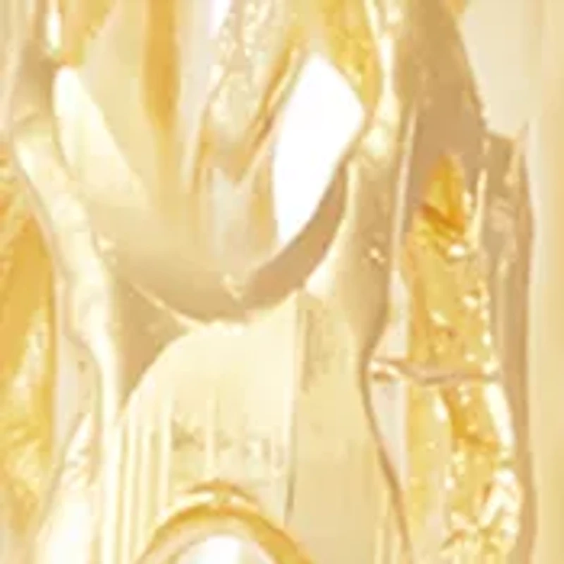 Casted Mesh Round Tube Hoop Earrings in Gold Over Sterling Silver