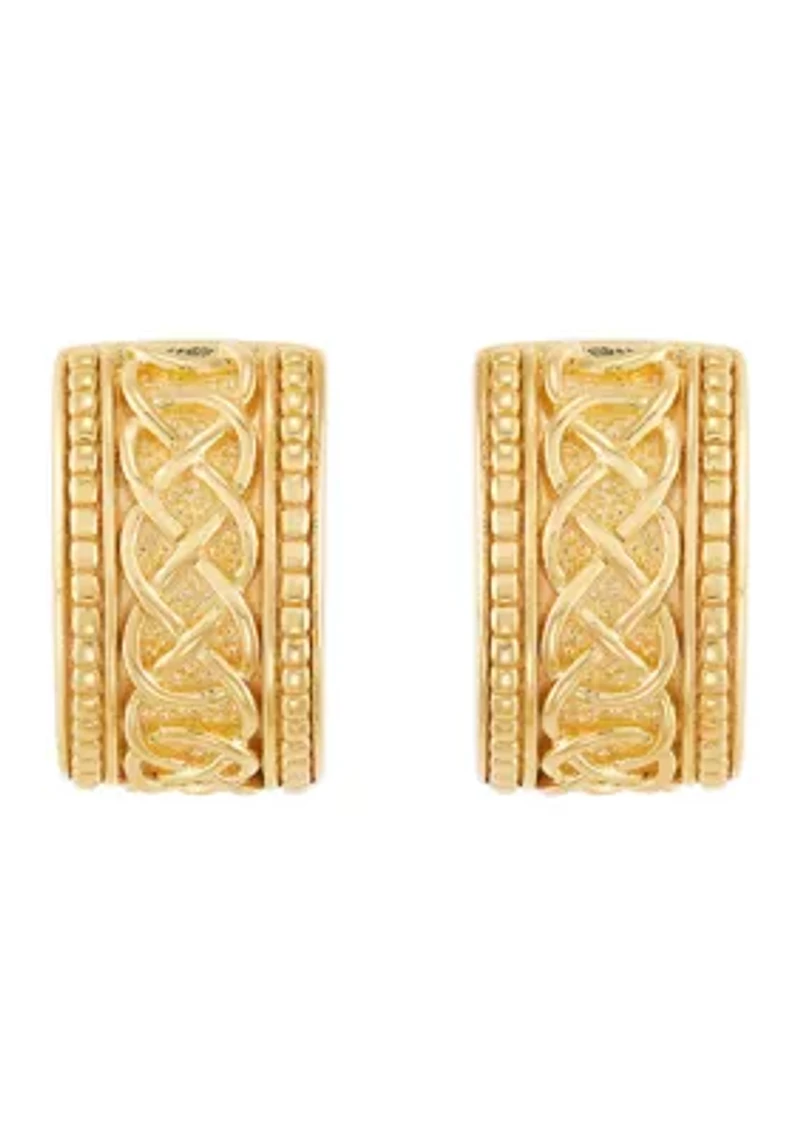 Huggie Hoop Earrings in Sterling Silver