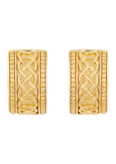 Huggie Hoop Earrings in Sterling Silver