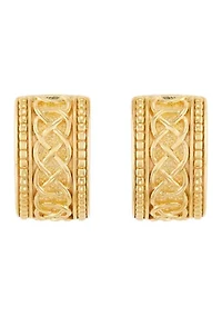 Huggie Hoop Earrings in Sterling Silver