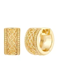 Huggie Hoop Earrings in Sterling Silver