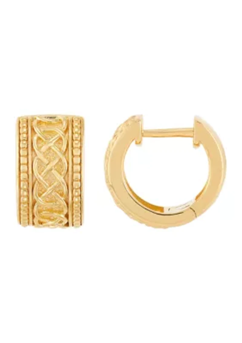 Huggie Hoop Earrings in Sterling Silver