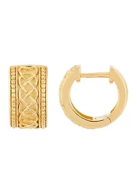 Huggie Hoop Earrings in Sterling Silver