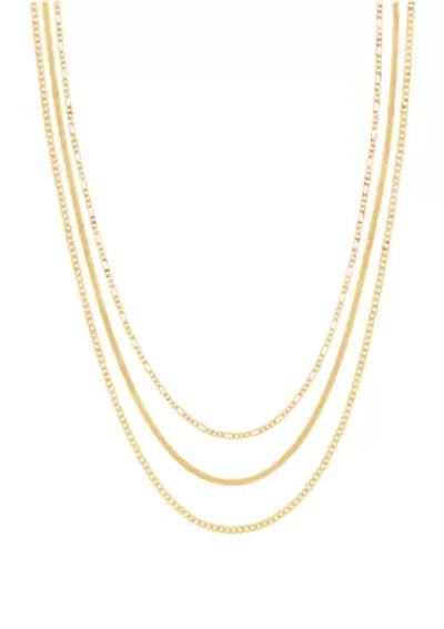 3 Layered Necklace in Sterling Silver