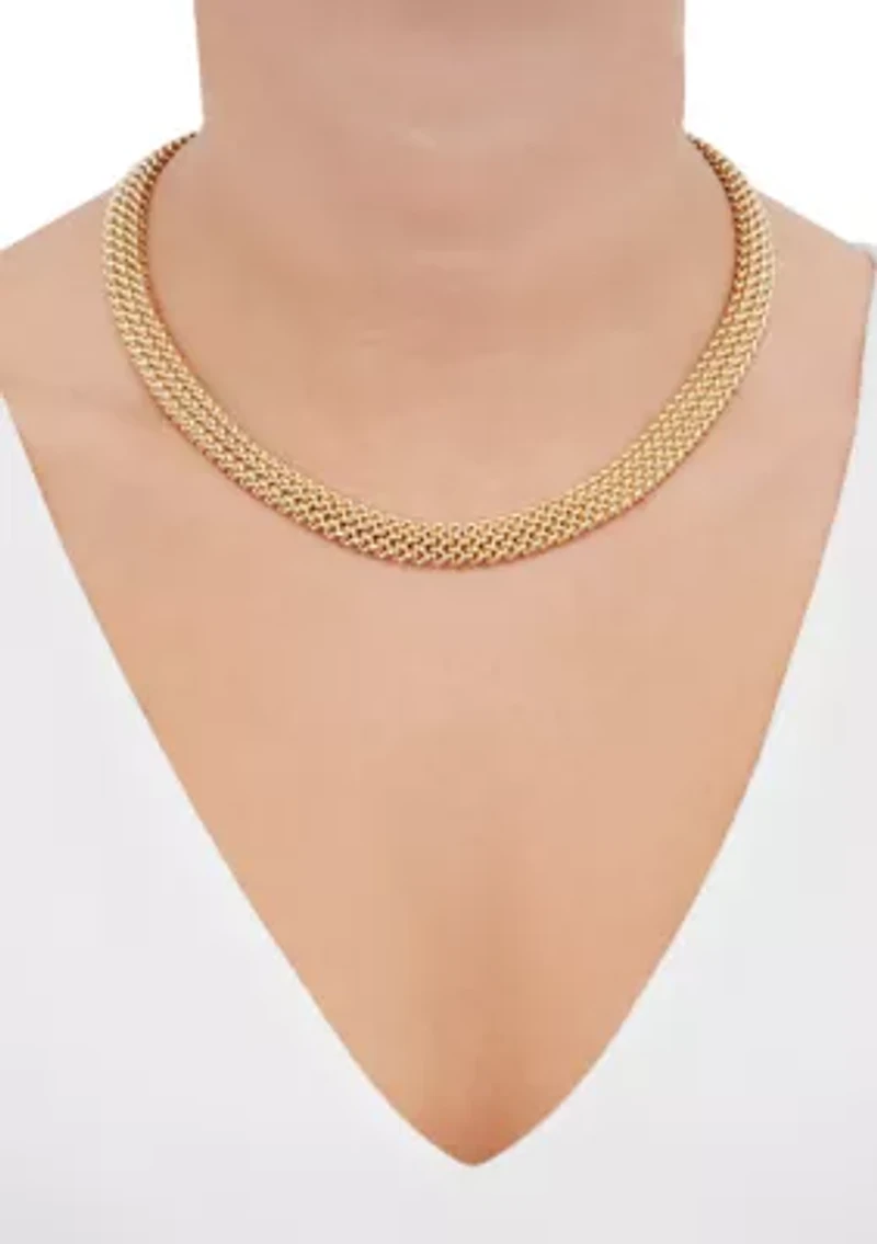 Multi Moven Tessere Necklace in Gold Over Sterling Silver