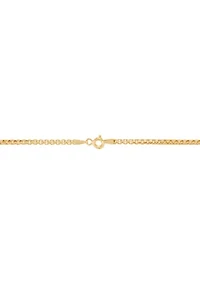 Men's Huggest Large Cross Pendant with 22" Box Chain