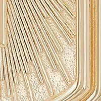 Cross Dog Tag Pendant Necklace with 22" Mariner Chain in Gold Over Sterling Silver