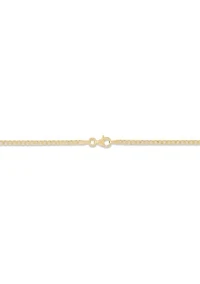 St. Micheal Pendant with 22" Curb Chain in Gold Over Sterling Silver