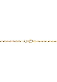 Eagle Pendant Necklace on 22" Bead Chain in Gold Over Sterling Silver