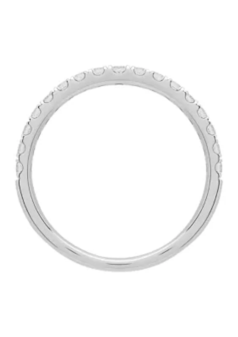 Grown With Love 3/8 ct. t.w. Lab Diamond Wedding Band 14K Yellow Gold