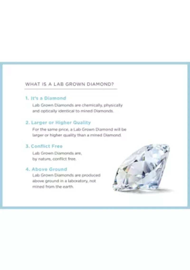 Grown With Love 1/2 ct. t.w. Lab Grown Diamond Wedding Band in 14K White Gold