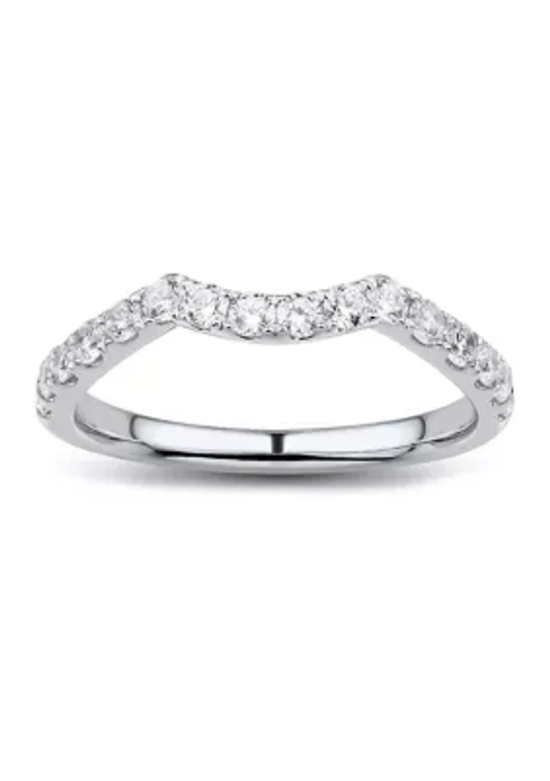 1/2 ct. t.w. Diamond Wedding Band in 10K White Gold