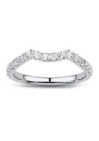 1/2 ct. t.w. Diamond Wedding Band in 10K White Gold 