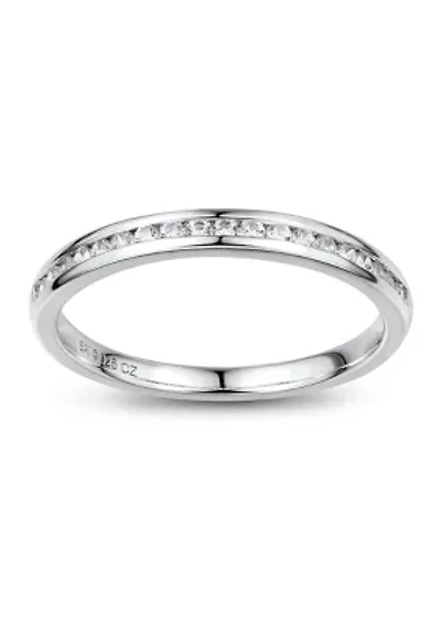 1/5 ct. t.w. Lab Diamond Wedding Ring in 14K White Gold