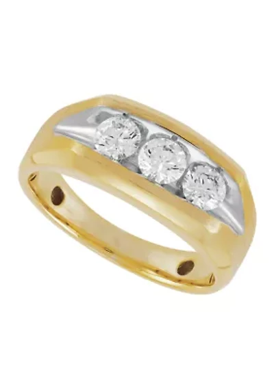 Men's 1 ct. t.w. Lab Grown Diamond Ring in 10K Yellow Gold