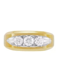 Men's 1 ct. t.w. Lab Grown Diamond Ring in 10K Yellow Gold