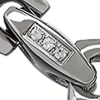 Stainless Steel Cubic Zirconia Chain Bracelet