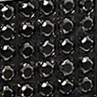 Men's Stainless Steel Back IP & Black CZ Link  Bracelet