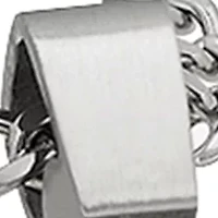 Men's Stainless Steel CZ Cross Pendant Necklace