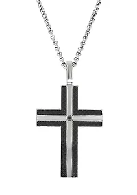 Cubic Zirconium Cross Pendant