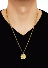 	  1 ct. t.w. Diamond Accent Pendant in Stainless Steel