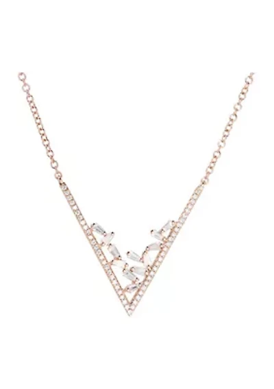 3/8 ct. t.w. Vanilla Diamonds® Adjustable Necklace in 14K Strawberry Gold®