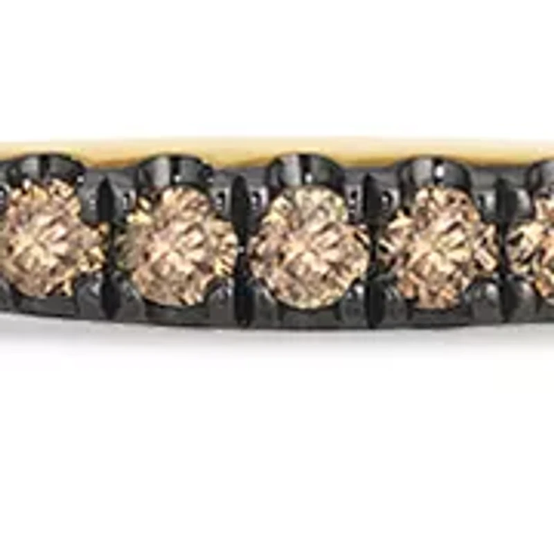 Chocolatier® Bangle featuring 1/2 ct. t.w. Chocolate Diamonds® set in 14K Honey Gold™