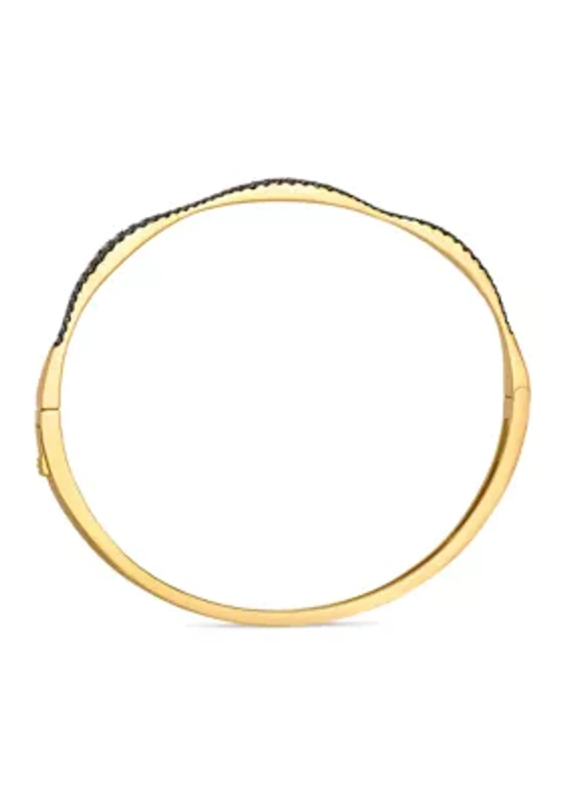 Chocolatier® Bangle featuring 1/2 ct. t.w. Chocolate Diamonds® set in 14K Honey Gold™