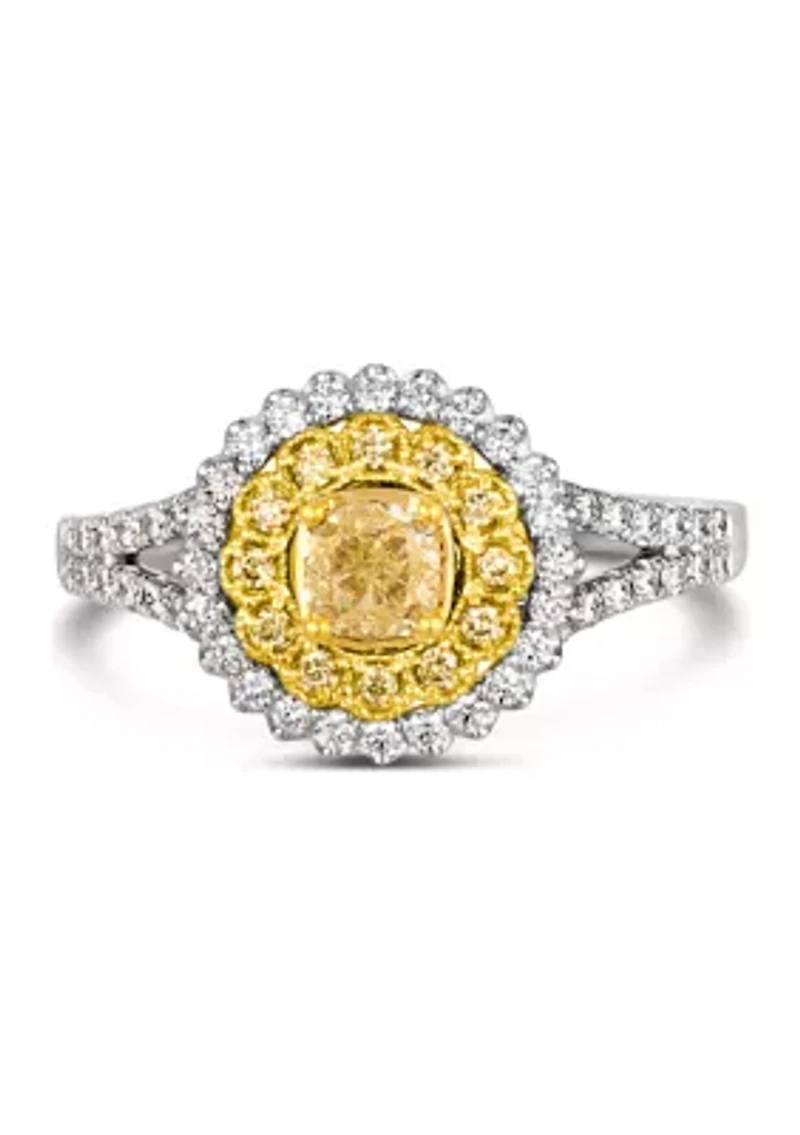 3/4 ct. t.w. Diamond Ring 14K Two Tone Gold