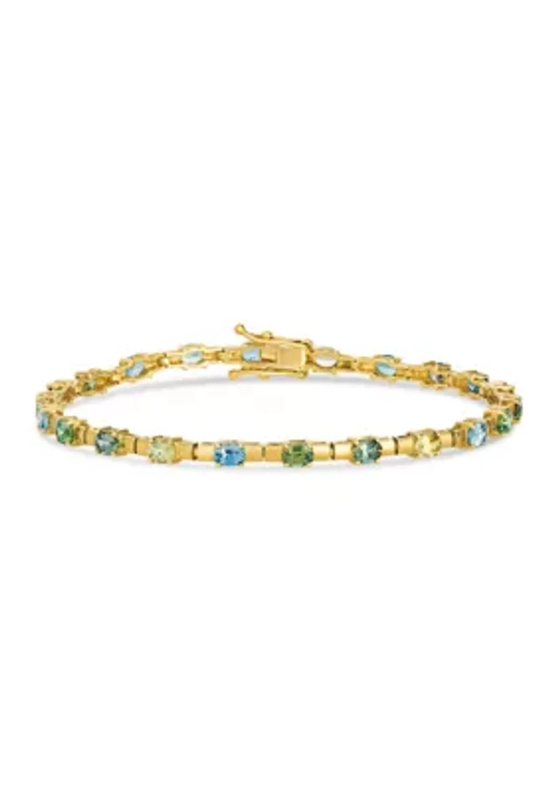 Bracelet featuring 4.25 ct. t.w. of Montana Sapphire Ombré™,  set in 14K Honey Gold™