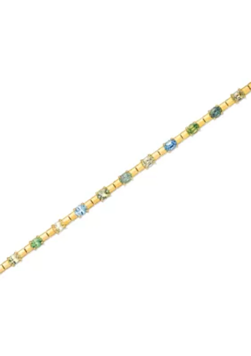  Bracelet featuring 4.25 ct. t.w. of Montana Sapphire Ombré™,  set in 14K Honey Gold™