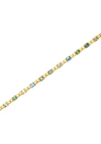  Bracelet featuring 4.25 ct. t.w. of Montana Sapphire Ombré™,  set in 14K Honey Gold™