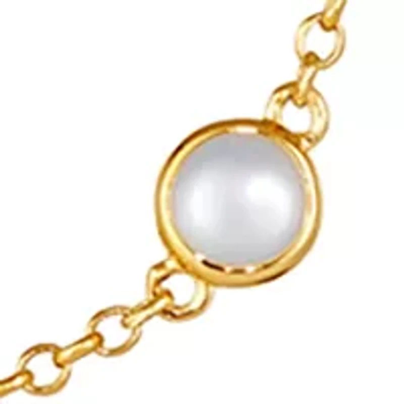 1/2 ct. t.w. Moonstone, 3/4 ct. t.w. Blue Chalcedony, 5/8 ct. t.w. Pink Opal Necklace in 14K Honey Gold™