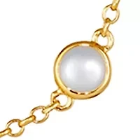 1/2 ct. t.w. Moonstone, 3/4 ct. t.w. Blue Chalcedony, 5/8 ct. t.w. Pink Opal Necklace in 14K Honey Gold™