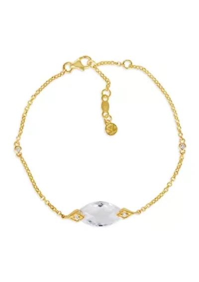 2.88 ct. t.w. Crystal, 1/10 ct. t.w. Nude Diamonds™ Ring in 14K Honey Gold™