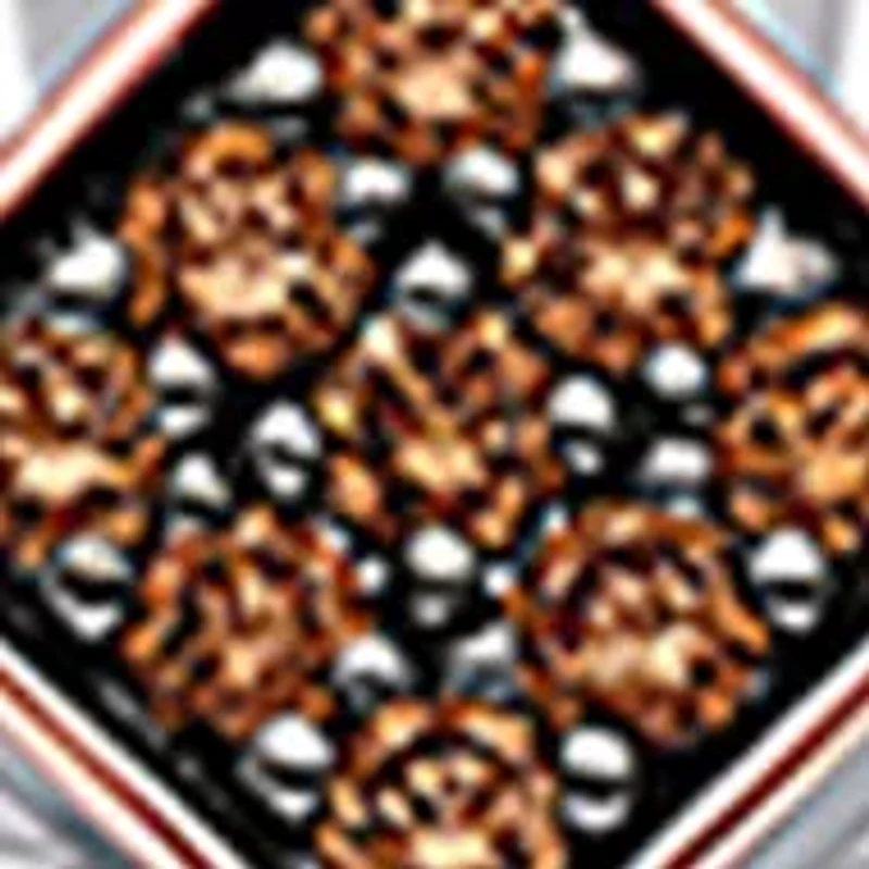 Men's 1/8 ct. t.w. Chocolate Diamonds® Cross Pendant Necklace in Sterling Silver and 14K Strawberry Gold®