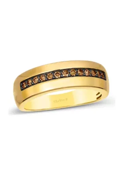 1/4 ct. t.w. Chocolate Diamonds® Chocolatier® Ring in 14K Honey Gold™