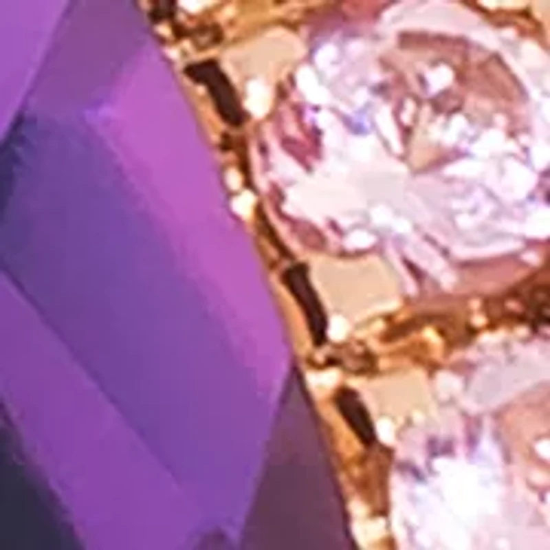 2.62 ct. t.w. Grape Amethyst™, 1/3 ct. t.w. Passion Fruit Tourmaline™, 1/4 ct. t.w. Chocolate Diamonds® Ring in 14K Strawberry Gold®