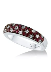 Ring featuring 5/8 ct. t.w. Passion Ruby™, 1/5 ct. t.w. Vanilla Diamonds®  set in 14K Vanilla Gold®