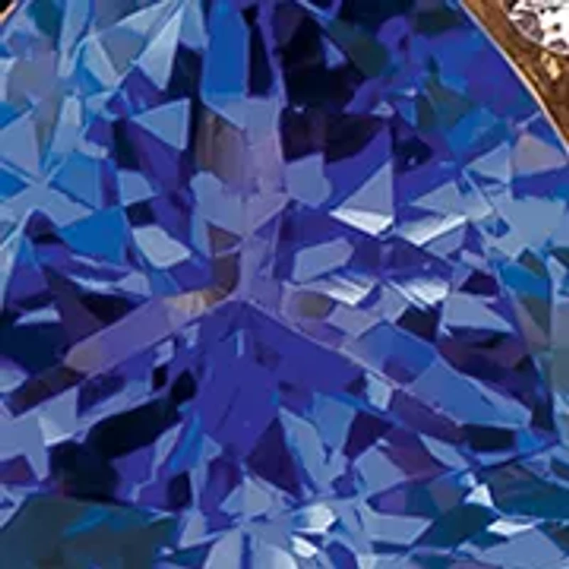 Chocolatier® Pendant featuring 5/8 ct. t.w. Blueberry Tanzanite®, 1/6 ct. t.w. Vanilla Diamonds®, 1/10 ct. t.w. Chocolate Diamonds® set in 14K Strawberry Gold®