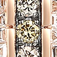 3/4 ct. t.w. Vanilla Diamonds®, 3/8 ct. t.w. Blackberry Diamonds®, 1/5 ct. t.w. Chocolate Diamonds® Earrings in 14K Strawberry Gold®